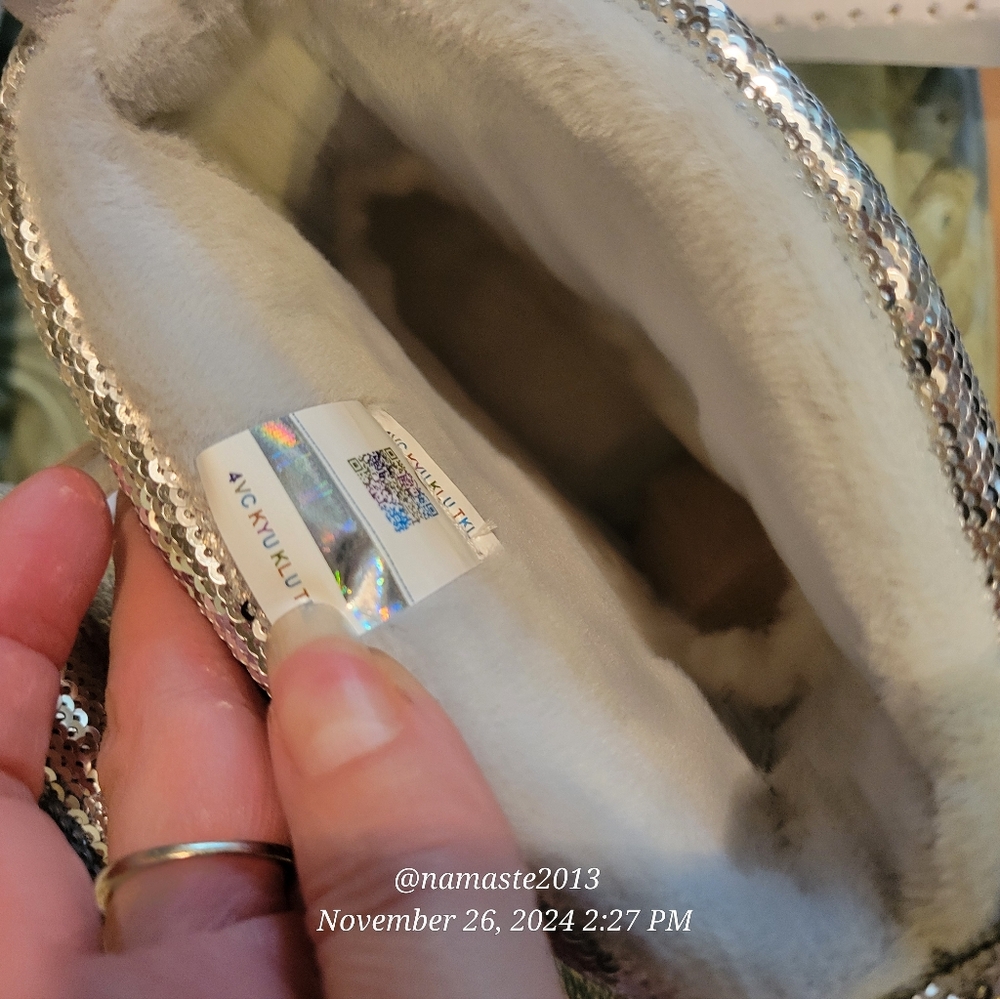 Ugg Classic Mini Mirror Ball Sequin Fur SN 1151291 Designer Winter Size 7 #137 - Picture 13 of 16
